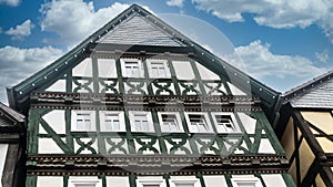 House gable of a half timbered House