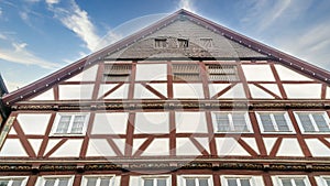 House gable of a half timbered House