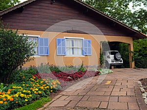 House in garden