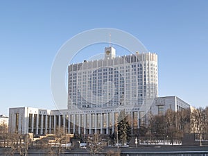 The House of the Government of the Russian Federation, Russian. Government building in Moscow