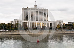 The House of the Government of the Russian Federation White House, Krasnopresnenskaya embankment, Moscow, Russia.