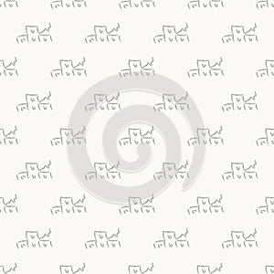 House gray simple seamless abstract pattern