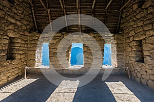 House of the Guardians Machu Picchu ruins peruvian Andes Cuzco P