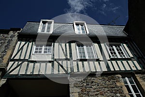 House with half-timbering,France