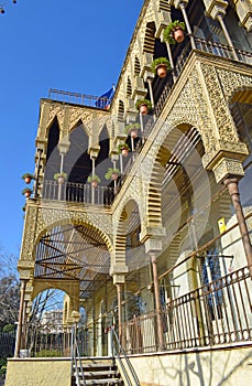 The House of Heights is a neo-arab style building in Barcelona photo
