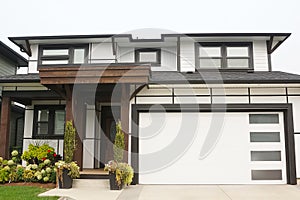 House Home New Modern Design Exterior Front Side Elevation Roof Details