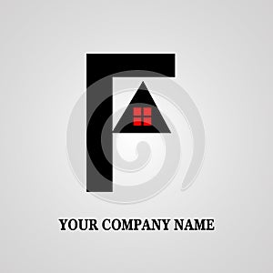 House, home, real estate logo letter or alphabet.