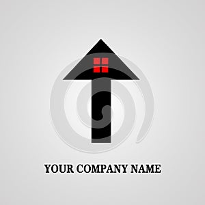 House, home, real estate logo letter or alphabet.