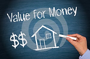 House or home with text - Value for Money