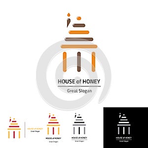 House of Honey with three pile like temple