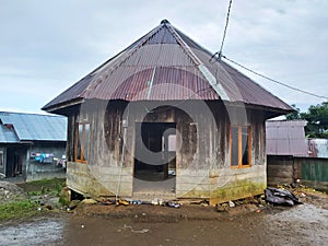 The Traditional House of the Manggarai Tribe Mbaru Gendang Ntango photo