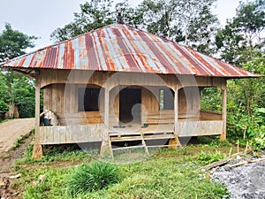 The Traditional House of the Manggarai Tribe Mbaru Gendang Lerang photo