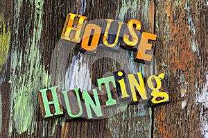 House hunting home real estate property residential housing search