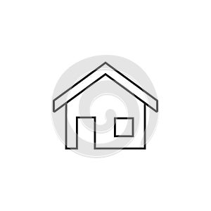 house icon. Element of navigator signs for mobile concept and web apps. Thin line icon for website design and development, app de