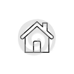 House icon in flat style. Home vector illustration on isolated background. Building sign business concept