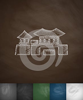 House icon. Hand drawn vector illustration