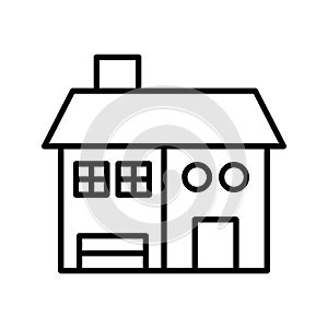 House icon or logo isolated sign symbol vector illustration