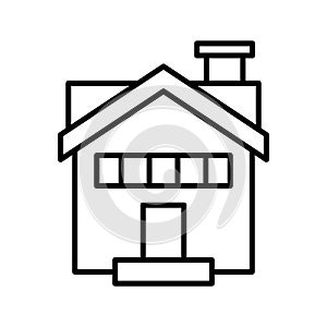 House icon or logo isolated sign symbol vector illustration