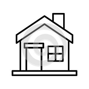 House icon or logo isolated sign symbol vector illustration