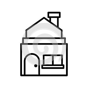 House icon or logo isolated sign symbol vector illustration