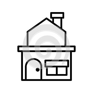 House icon or logo isolated sign symbol vector illustration