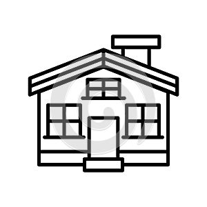 House icon or logo isolated sign symbol vector illustration