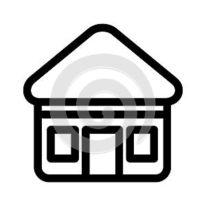 House icon or logo isolated sign symbol vector illustration