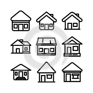 House icon or logo isolated sign symbol vector illustration