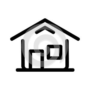 House icon or logo isolated sign symbol vector illustration