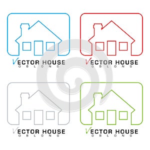 House icon outline set