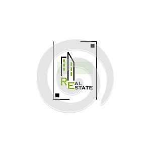 House icon template for real estate business or construction, architecture company.