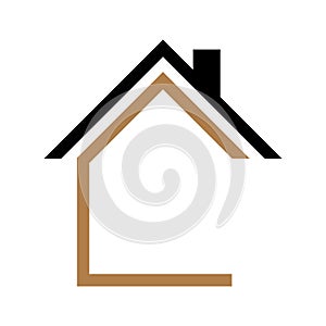 House icon Vector simple flat logo symbol