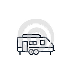 house icon vector from vehicles transportation concept. Thin line illustration of house editable stroke. house linear sign for use