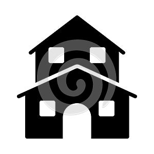 Housevector glyph flat icon