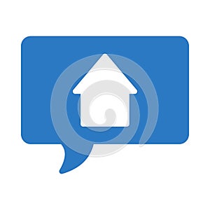 Housevector glyph flat icon