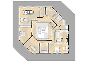 house idea residential floor plan architect architectural drawings