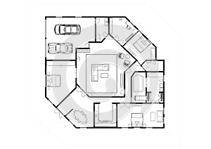 house idea residential floor plan architect architectural drawings