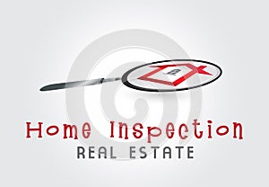 House inspection real estate logo