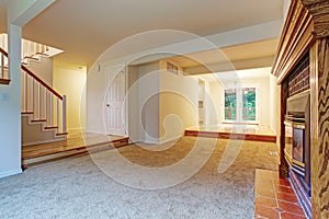 House interior. Empty living room