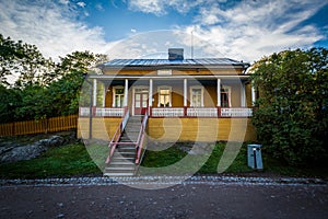 House on the island of Suomenlinna, in Helsinki, Finland.