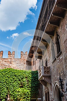 House of Juliet and Her Balcony in Verona, Veneto, Italy, Europe, World Heritage Site