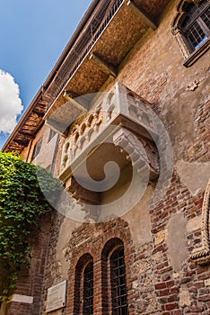 House of Juliet and Her Balcony in Verona, Veneto, Italy, Europe, World Heritage Site