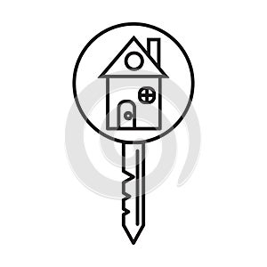 house key icon vector