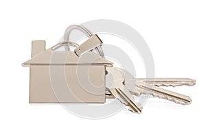 House Key With Keychain
