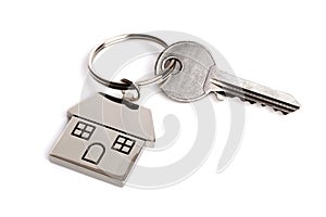 House key on keyring photo