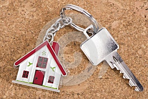 House key on keyring