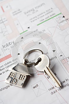 House key on plans