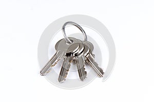 House keys on keyring