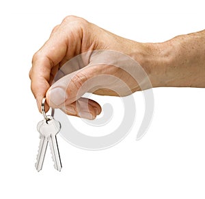 House Keys Keyring Hand