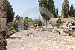 The House  Kiva - Armenian cemetery in the Armenian quarter of the old city in Jerusalem, Israel